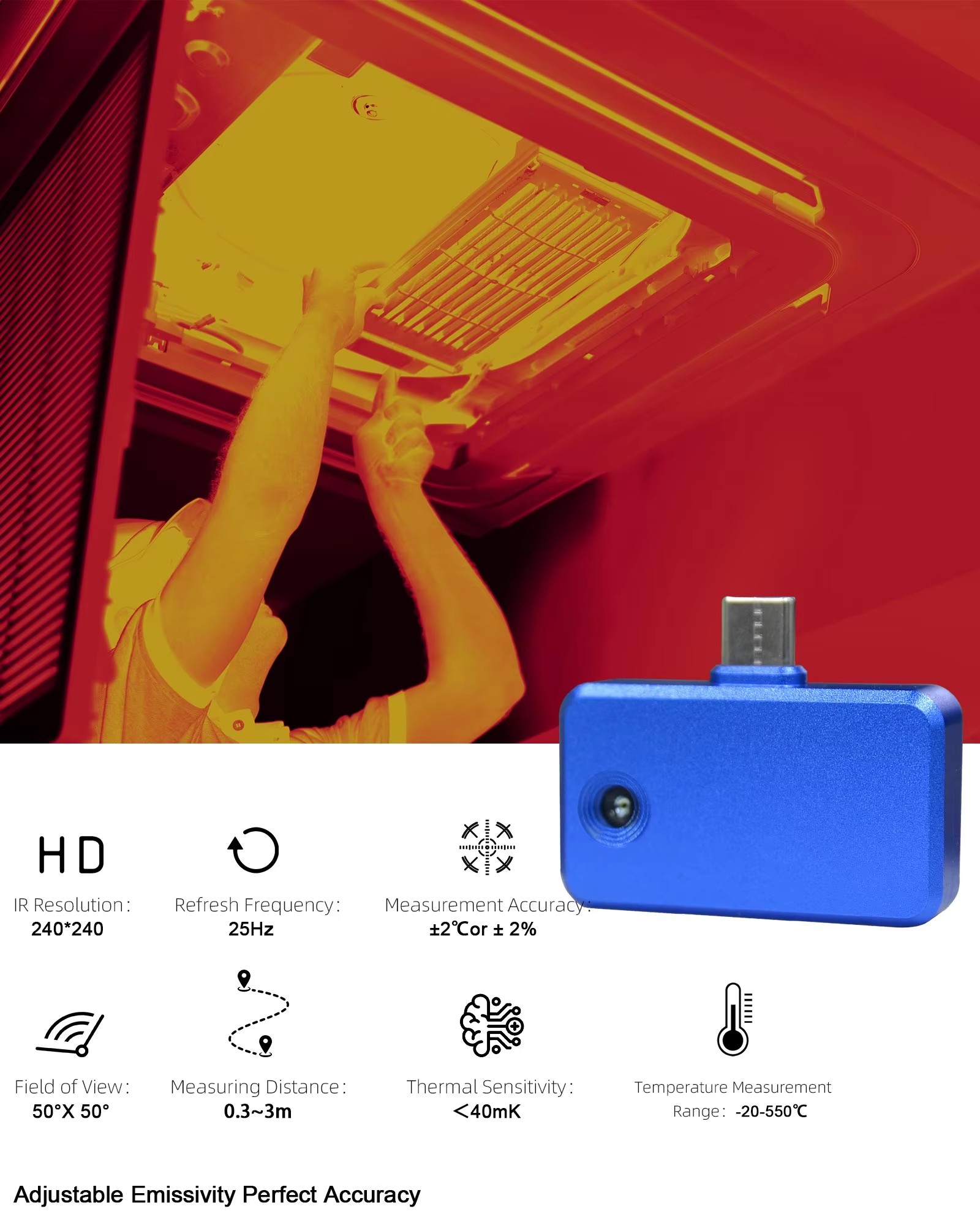 Telecamera termica per smartph - Thermal Imaging Camera Pcb Repair recensione e prezzo